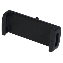 Black car phone mount with additional components on a white background