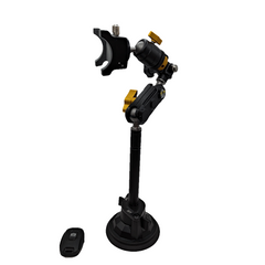 BoulderCam Pro dual phone and action camera mount front view
